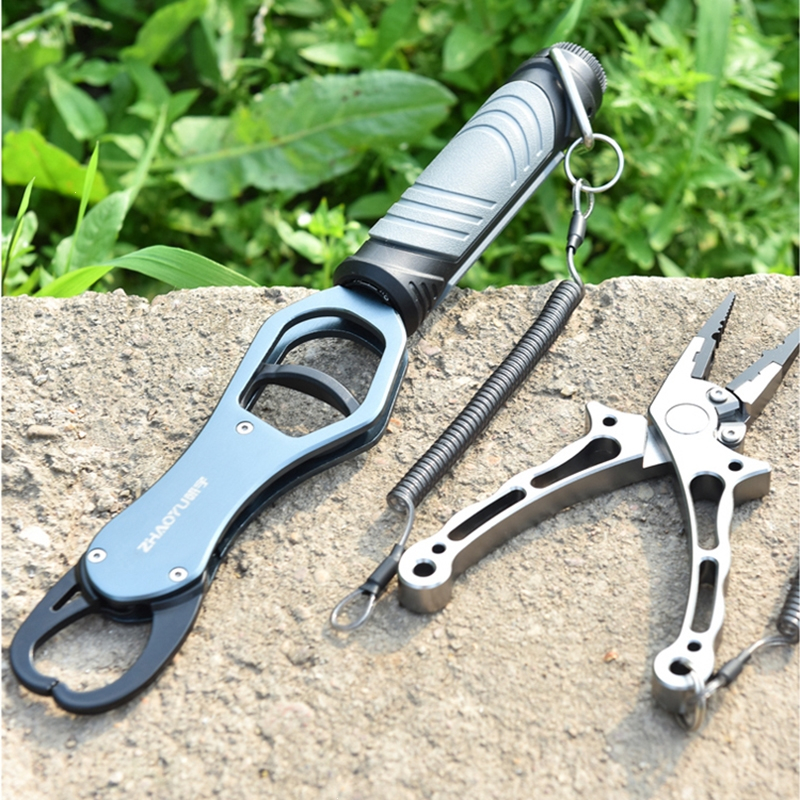 妖怪多功能控鱼器带秤可转正品路亚钳钳子抓鱼钳取钩套装控大物鱼夹子