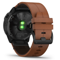 佳明GARMIN Fenix6X Pro蓝宝石镜面棕色皮革表带户外运动智能功能手表心率血氧音乐支付跑步越野GPS手表