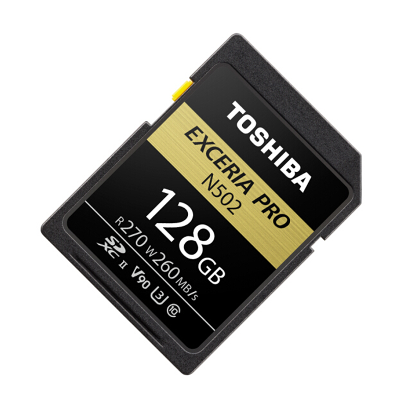 东芝 (TOSHIBA)128GB SD卡 UHS-ⅡU3 C10 V90 8K N502 读速270MB/s 写260