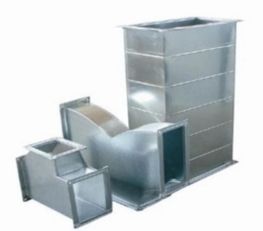 201不锈钢材质排烟管道400*400板材厚1.0mm方形白铁皮不锈钢共板风管道