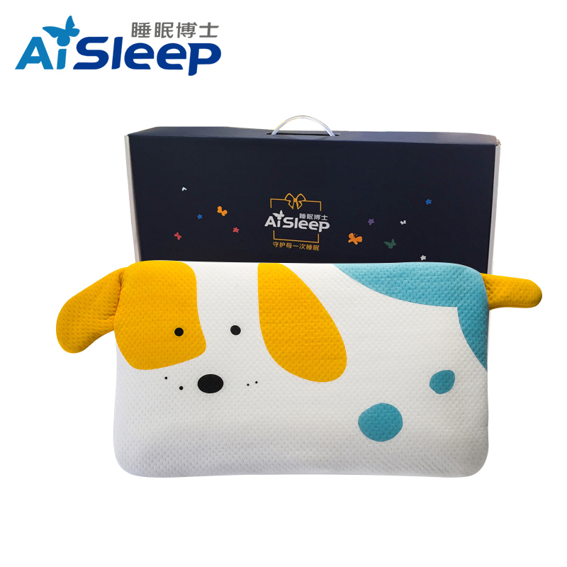 睡眠博士(AiSleep)枕芯 梦精灵卡通可调节儿童记忆枕 宝宝安睡记忆棉枕头 2-8岁