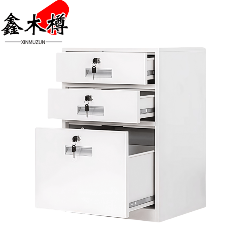 鑫木樽矮柜三斗台高清大图