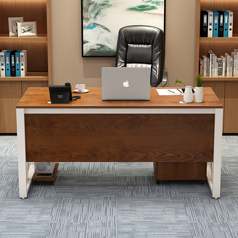 寻木匠办公桌椅组合简约现代总裁经理办公室桌子14米16单人商用老板桌