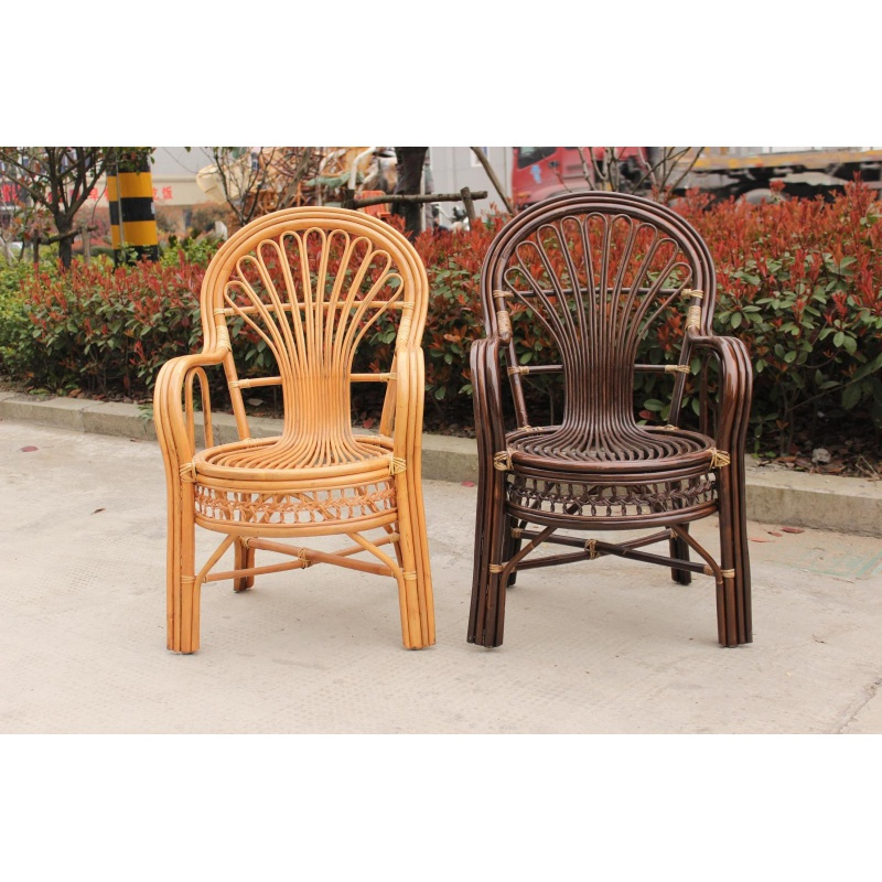 全藤孔雀椅休闲藤椅送礼老人凉台印尼藤椅/藤条椅