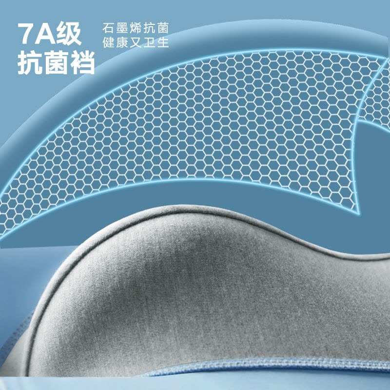 南极人内裤男士冰丝抗菌裆平角底裤衩四角短裤头男生无痕男款薄款图片