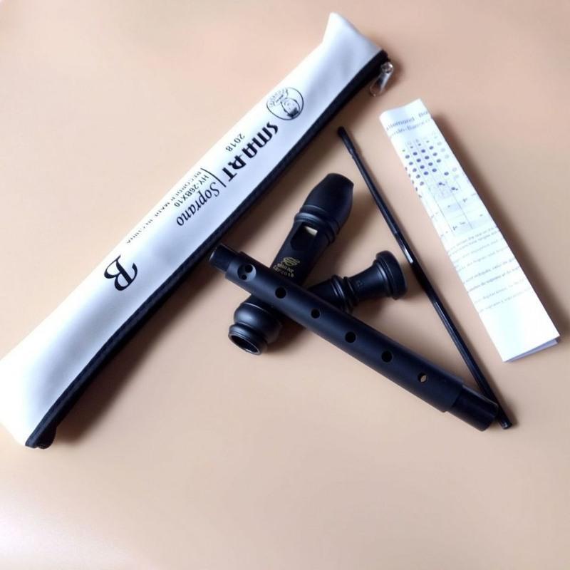 smart思斯玛特英式8孔高音竖笛b字标c巴洛克hy26bx10黑色思玛特竖笛