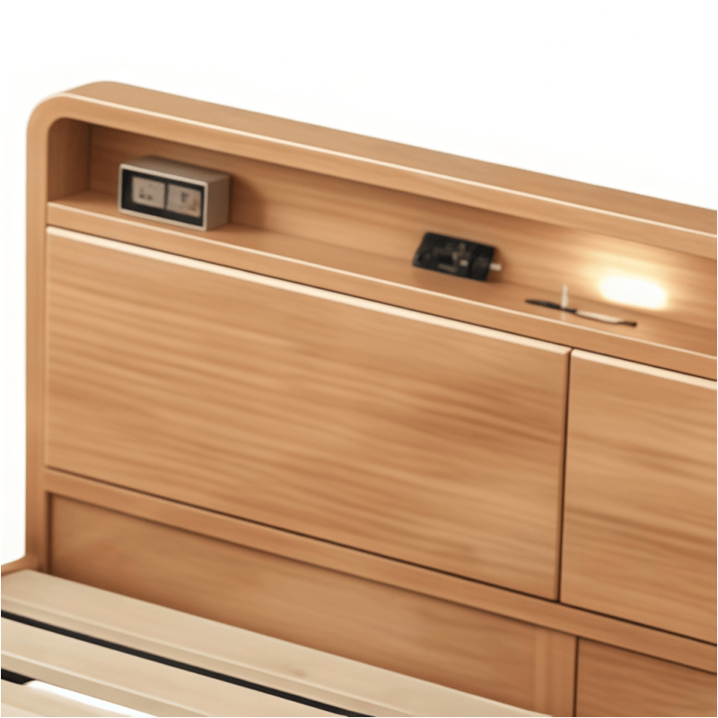 豫龙都床+床头柜*2 1.35米套高清大图