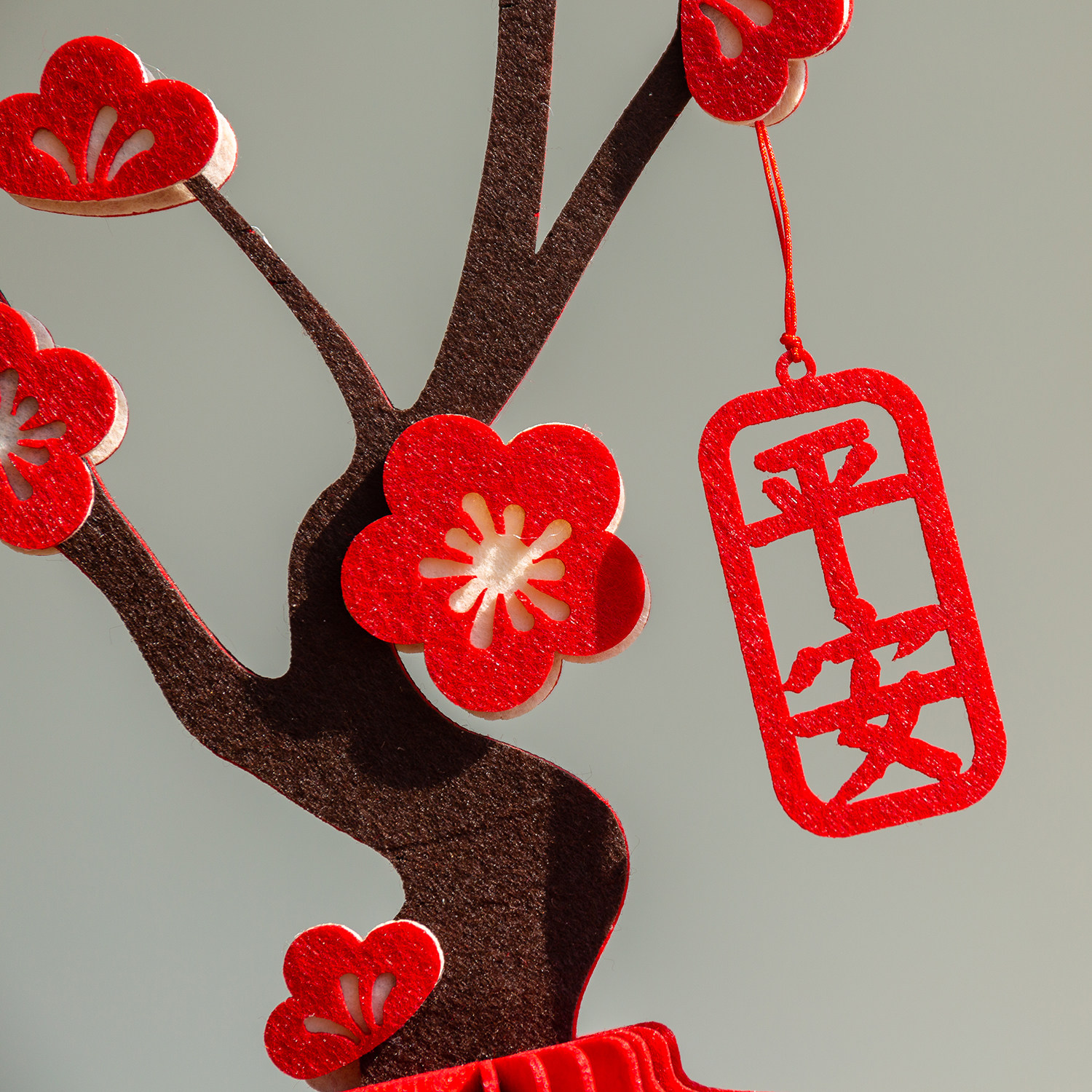 2026新款马年装饰摆件新年元旦场景布置用品新房新居乔迁仪式用品-梅花摆件[平安喜乐]高清大图