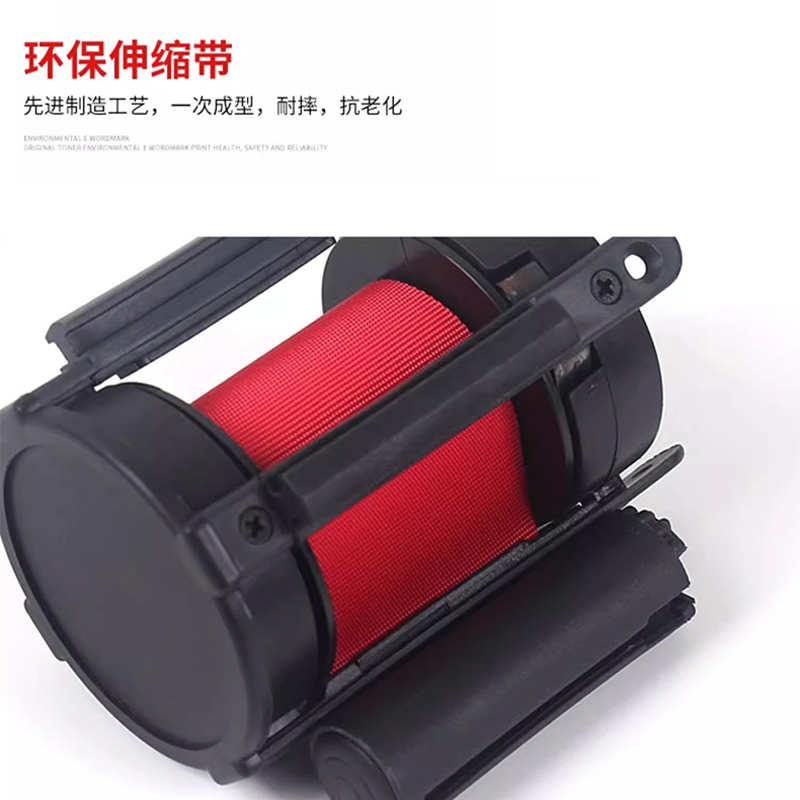 高翊柏 10030184 一米线栏杆礼仪柱 金色标准款配3米带 沙盘增重 隔离带伸缩带警戒线银行排队护栏商场围栏
