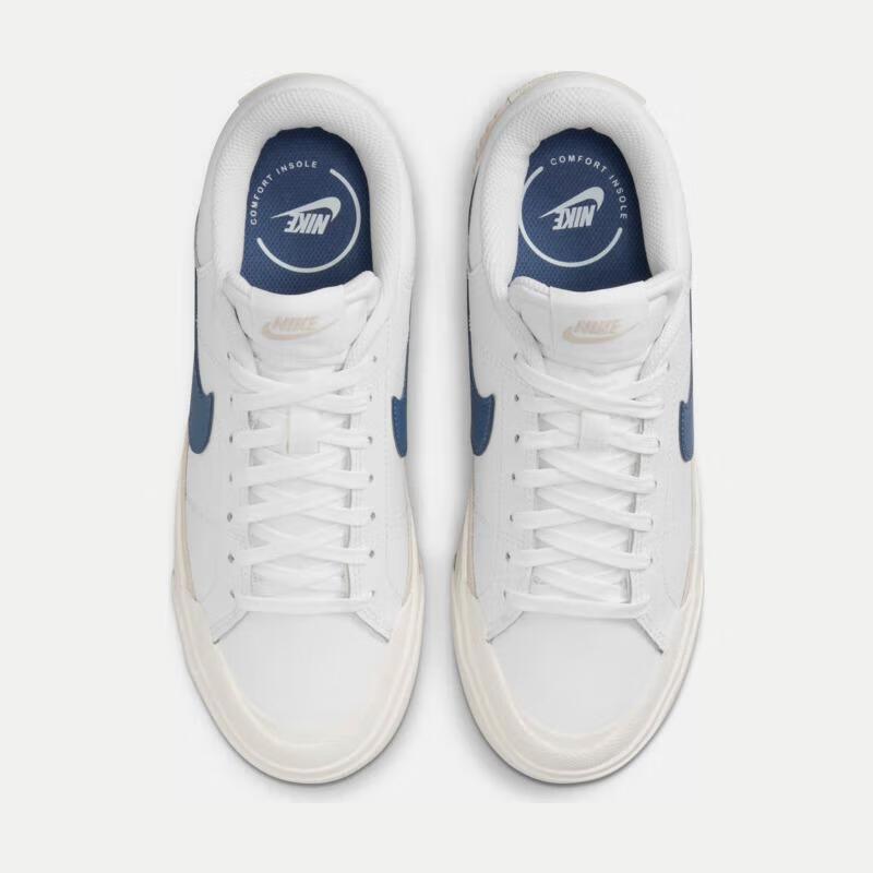 nike(滔搏运动)耐克(nike)女子厚底增高运动鞋 court legacy lift dm