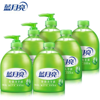 蓝月亮芦荟洗手液500gx6瓶 温和滋润洗手液套装