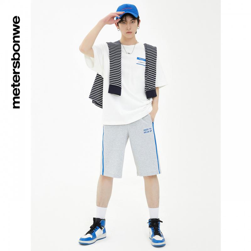 [1件3折价:58.5]美特斯邦威短袖男重磅T恤夏季舒适衣服印花圆领男装上衣高清大图