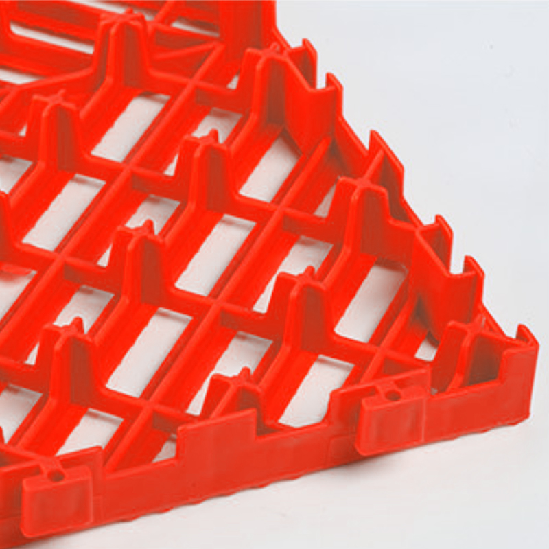 臻远 ZY3121317地格栅塑料拼接地板垫网格垫板 红色高清大图