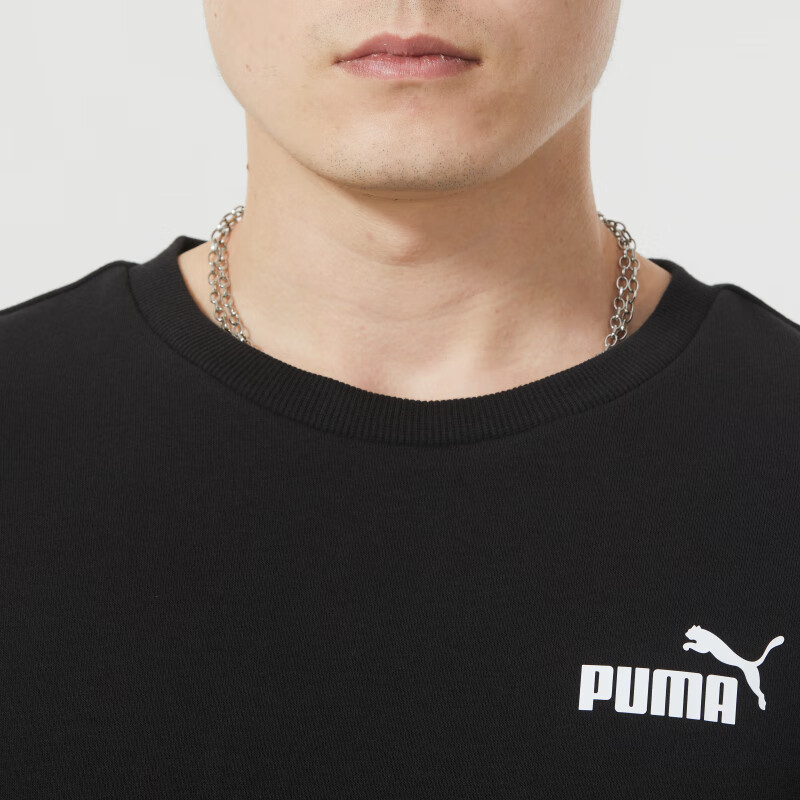 彪马(PUMA)男装运动服跑步训练健身休闲圆领卫衣套头衫 683375-01/建议拍小一码