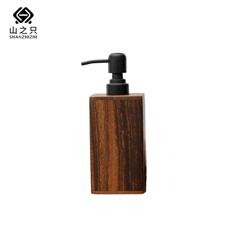 山之只 方形胡桃木分装瓶空瓶 400ml 个高清大图