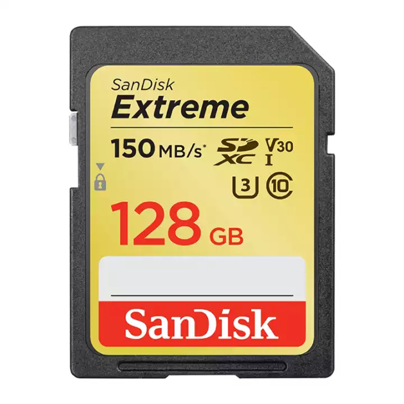 [免邮]闪迪(SanDisk) SD卡至尊超速128G 单反相机存储卡内存卡 读150MB/s写60MB/s支持4K