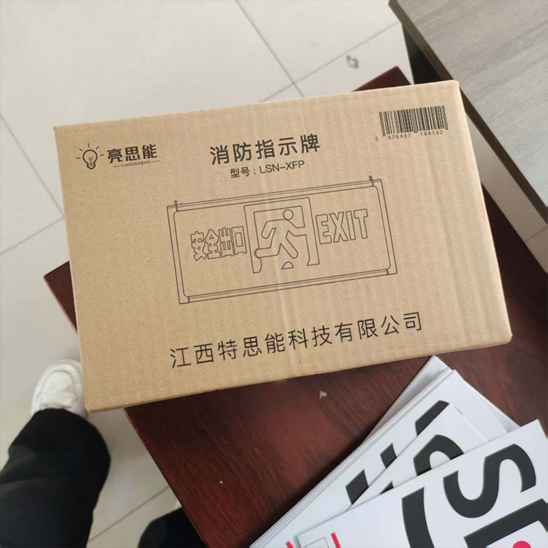 亮思能-消防应急灯 LSN-XFP 指示牌 [塑钢款]/块(备注方向)高清大图