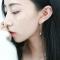 韩国五角星星耳线S925纯银简约时尚耳环女清新学生百搭气质韩版潮送女朋友七夕情人节礼物