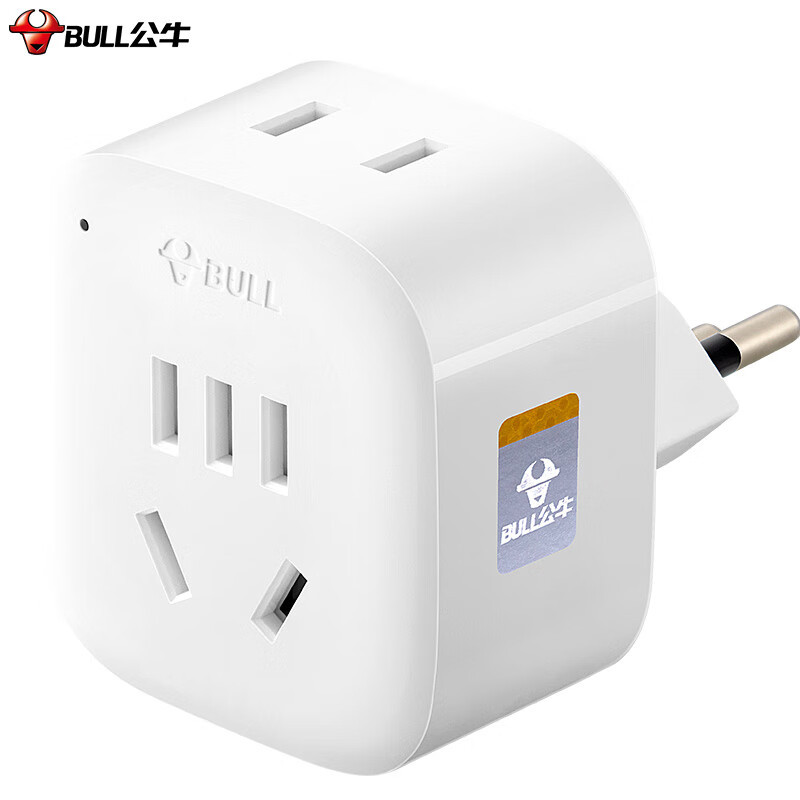 公牛(BULL) 瑞士标转国标 电源转换器插座 L01W