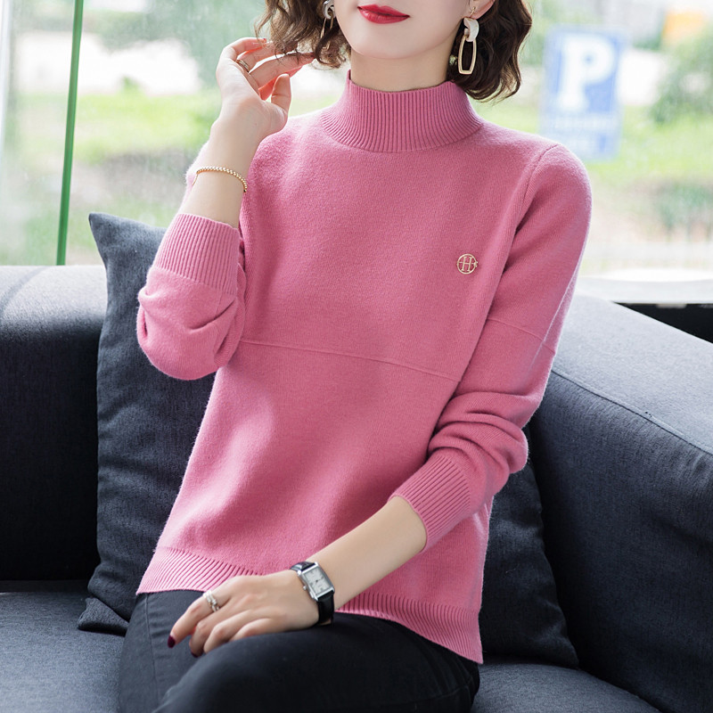 2024新款春秋装中年妈妈装中长款仿水貂绒春秋外套女中老年洋气外衣 28819皮粉 M