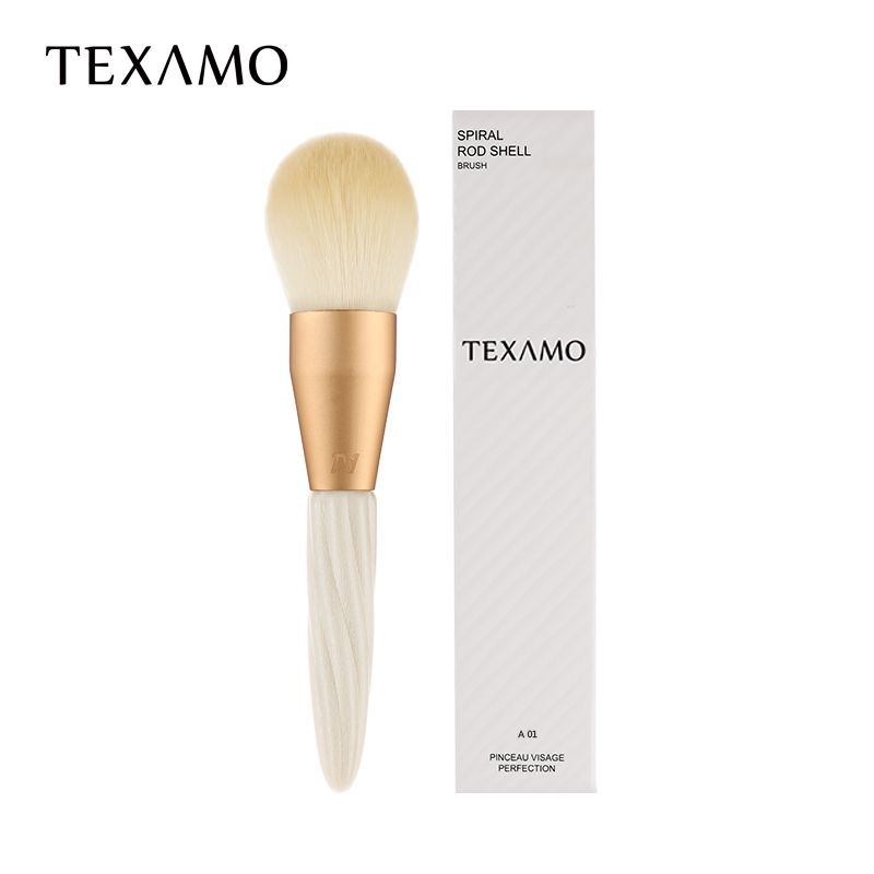 Texamo/黛末化妆刷绡白超大号散粉刷高光刷毛量厚实仿生细光锋A01 Texamo/黛末化妆刷绡白超大号散粉刷高光刷毛