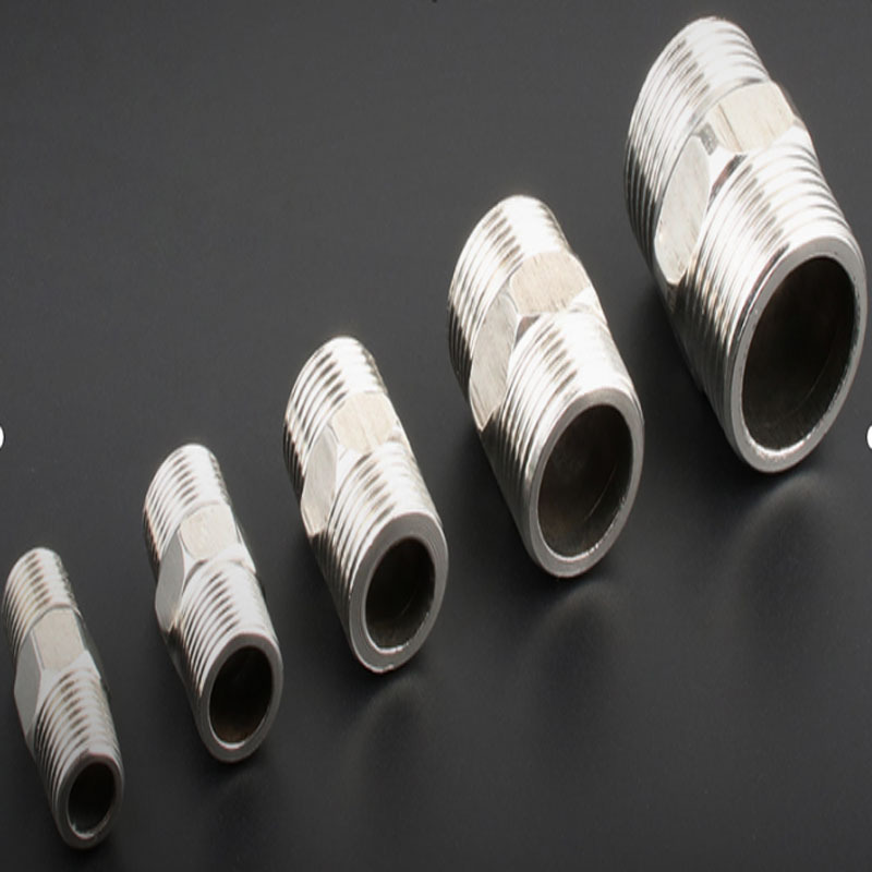 企购优品304不锈钢对丝接头双外丝变径对3412