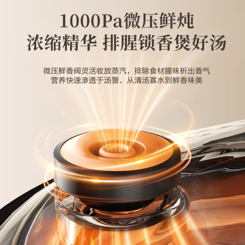 苏泊尔(SUPOR)快炖电炖锅 电砂锅 电炖盅 紫砂锅 燕窝炖盅 5.5L容量 DG55YC87高清大图