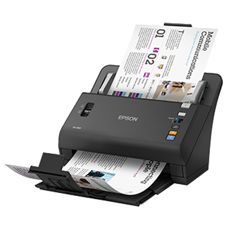 爱普生EPSON) DS-860 A4高速彩色文档自动连续双面馈纸式扫描仪（黑色）