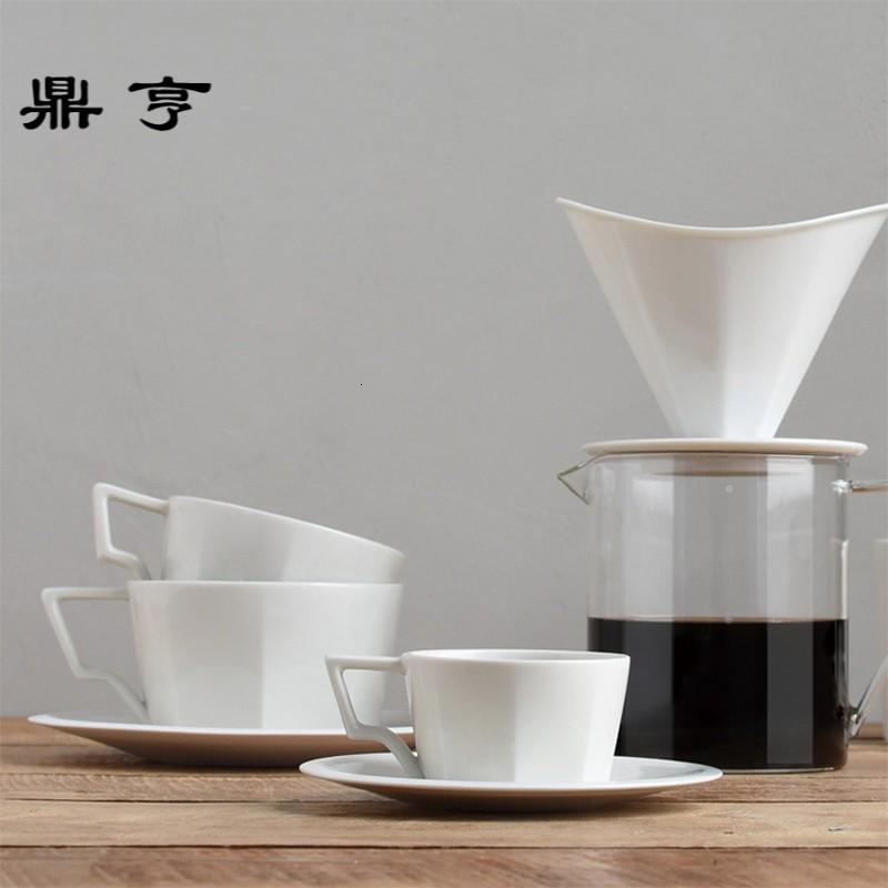 鼎亨现货|日本KINTO OCT系列 咖啡杯马克杯咖啡杯碟套装 手工磁器