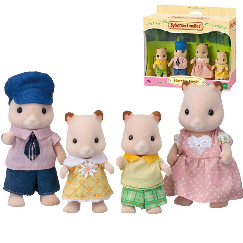 森贝儿家族 公仔家族系列 森林动物家族 女孩过家家公仔娃娃情景玩具