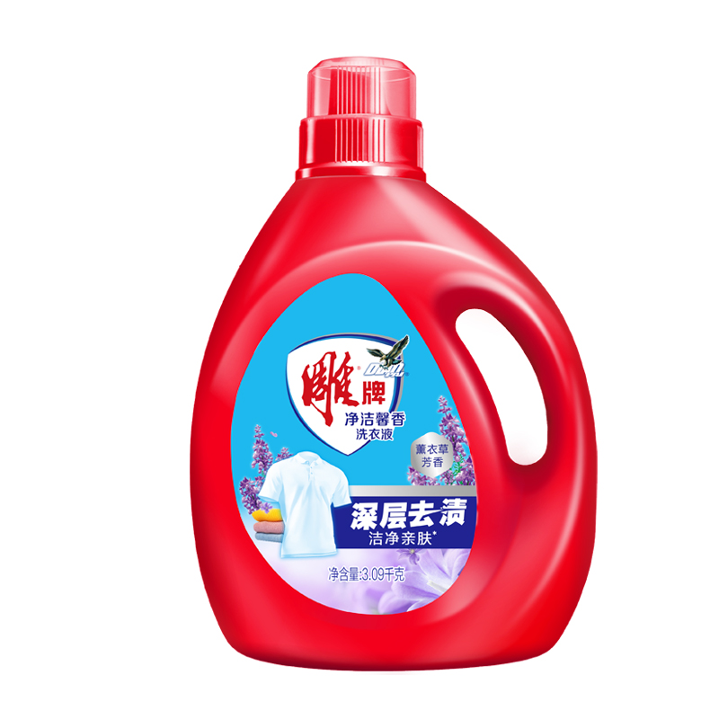 雕牌净洁馨香洗衣液3.09kg薰衣草芳香 家庭实惠装