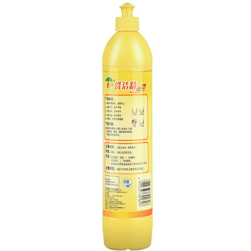绿伞洗洁精500g/瓶(柠檬香型) 1/瓶装