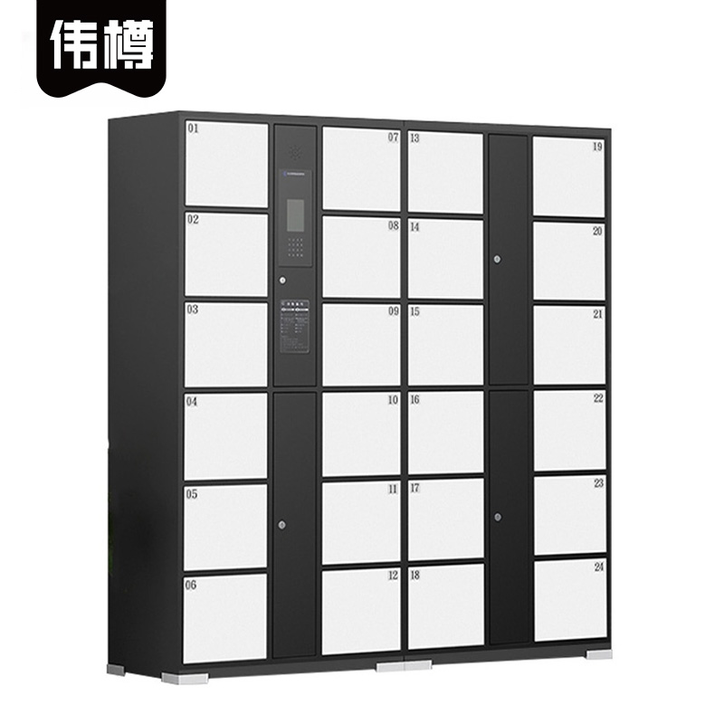 伟樽智能存包柜人脸识别24门1700*460*1800mm台高清大图