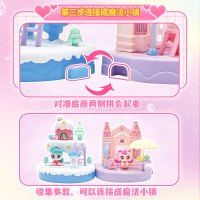 正版奇妙萌可魔法派对萌可公仔缤纷拼拼乐盲盒女孩拼装场景摆件