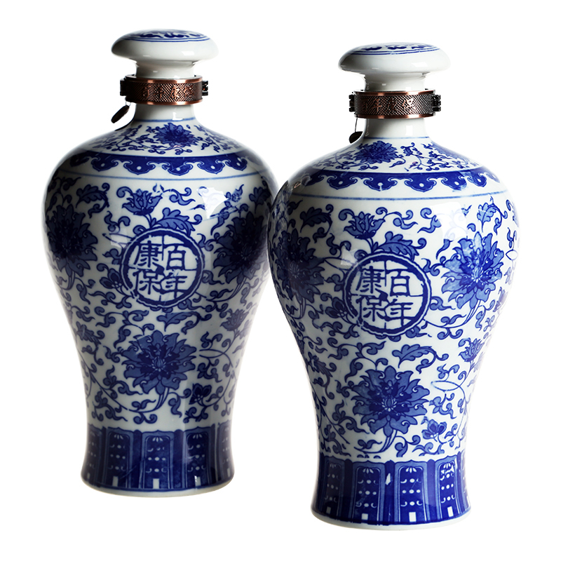 康保老窖青花瓷38度浓香型低度白酒纯粮食酒水高粱酒礼盒1500ml2坛装