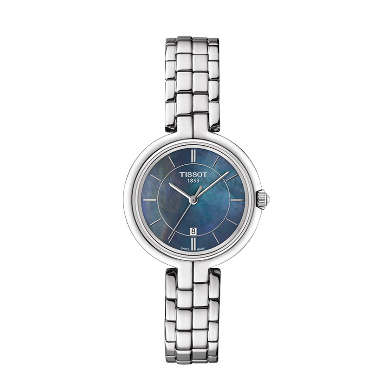 天梭 (TISSOT) 弗拉明戈系列 休闲 商务 时尚 皮带 钢带 女士 石英表T094.210.11.121.00