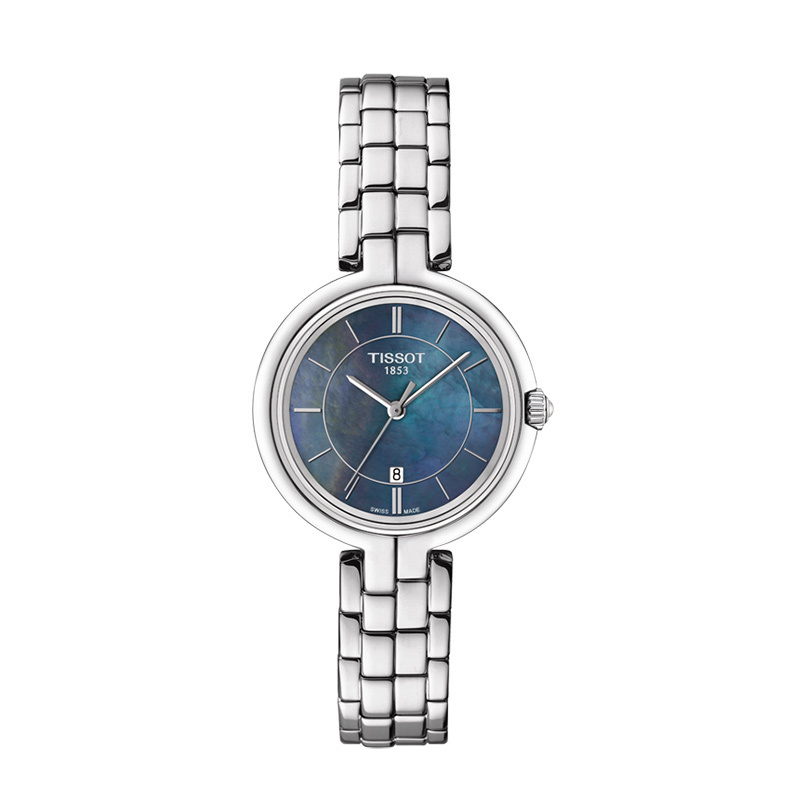 天梭 (TISSOT) 弗拉明戈系列 休闲 商务 时尚 皮带 钢带 女士 石英表T094.210.11.121.00