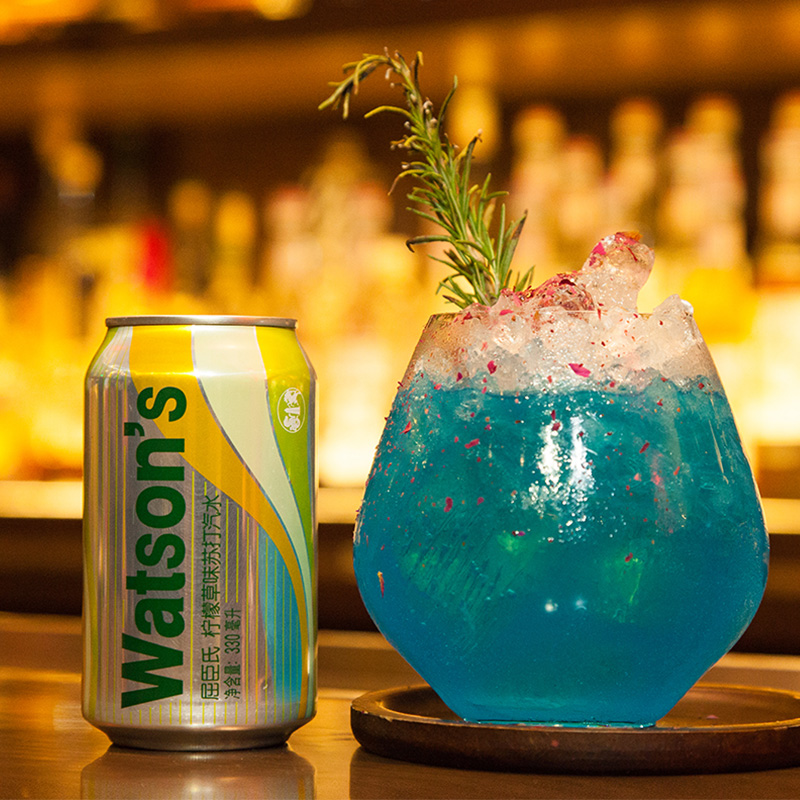 屈臣氏(Watsons)柠檬草味苏打汽水330ml*24 整箱高清大图