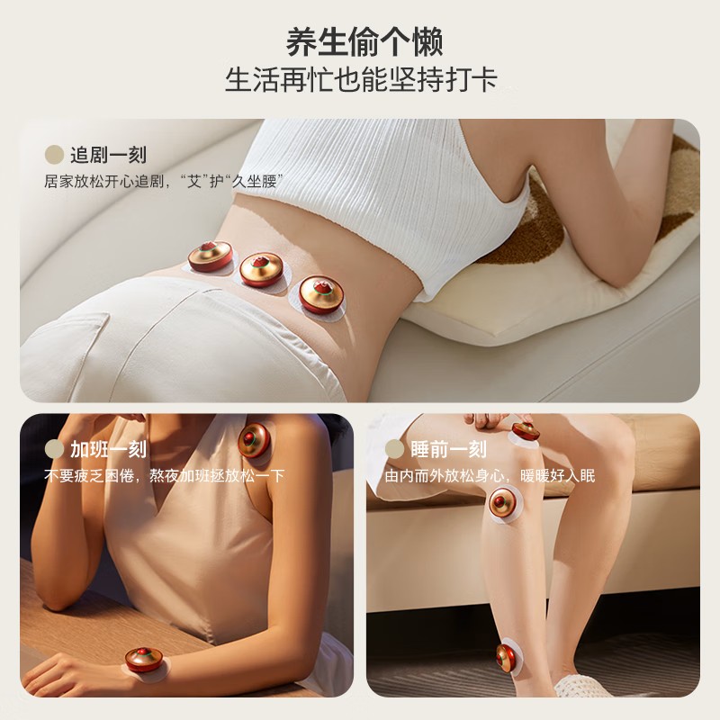 飞利浦(PHILIPS)艾草热敷仪 家用便捷智能艾草盒 肩颈腰腹关节疗养热敷仪熏蒸按摩仪器 3602高清大图