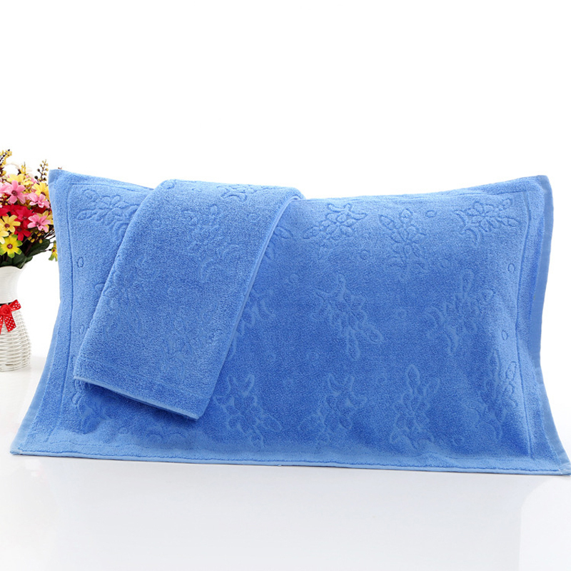 蓝色枕巾 50*75cm(颜色随机)高清大图
