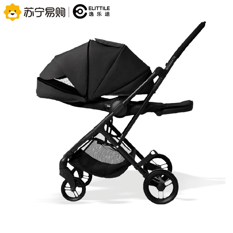 elittle逸乐途小恐龙婴儿推车双向轻便高景观可坐可躺折叠宝伞车