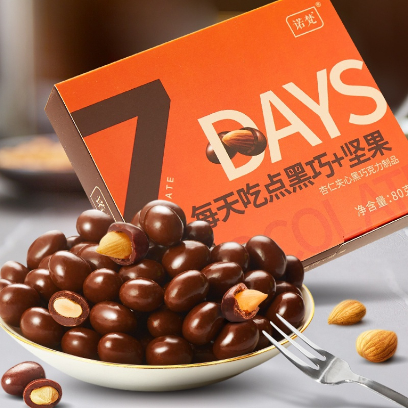 诺梵杏仁夹心巧克力58g/盒*6盒