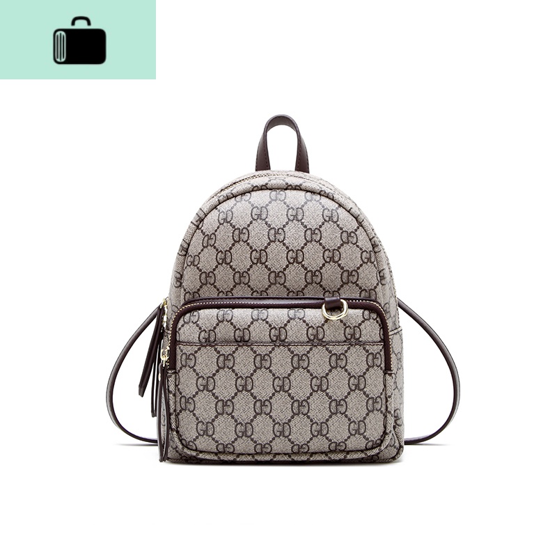 双肩包女韩版高中学生书包百搭小背包2020时尚迷你ins风包包潮流NEW LAKE 灰色