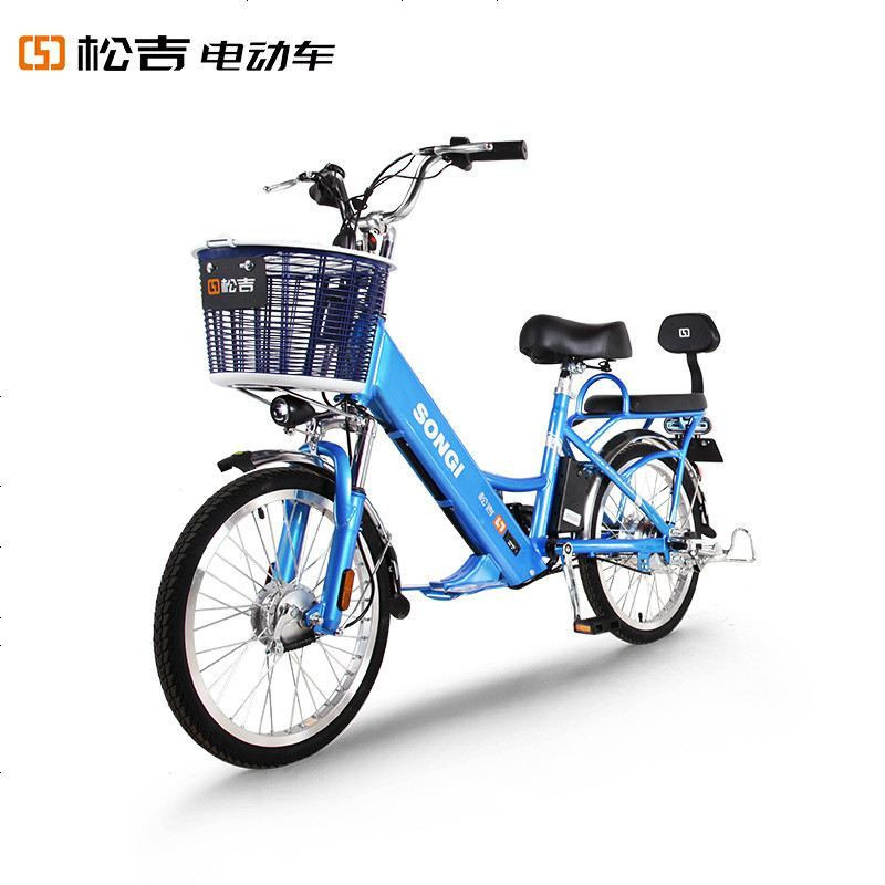 松吉songi48v安妮二代电动自行车隐藏式锂电池锂电车成熟代步亲子助力