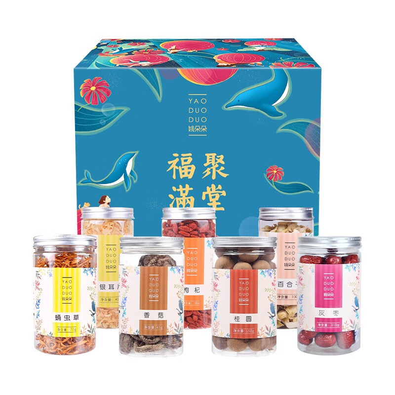 姚朵朵(YAO DUO DUO) 福聚满堂干货礼盒858克