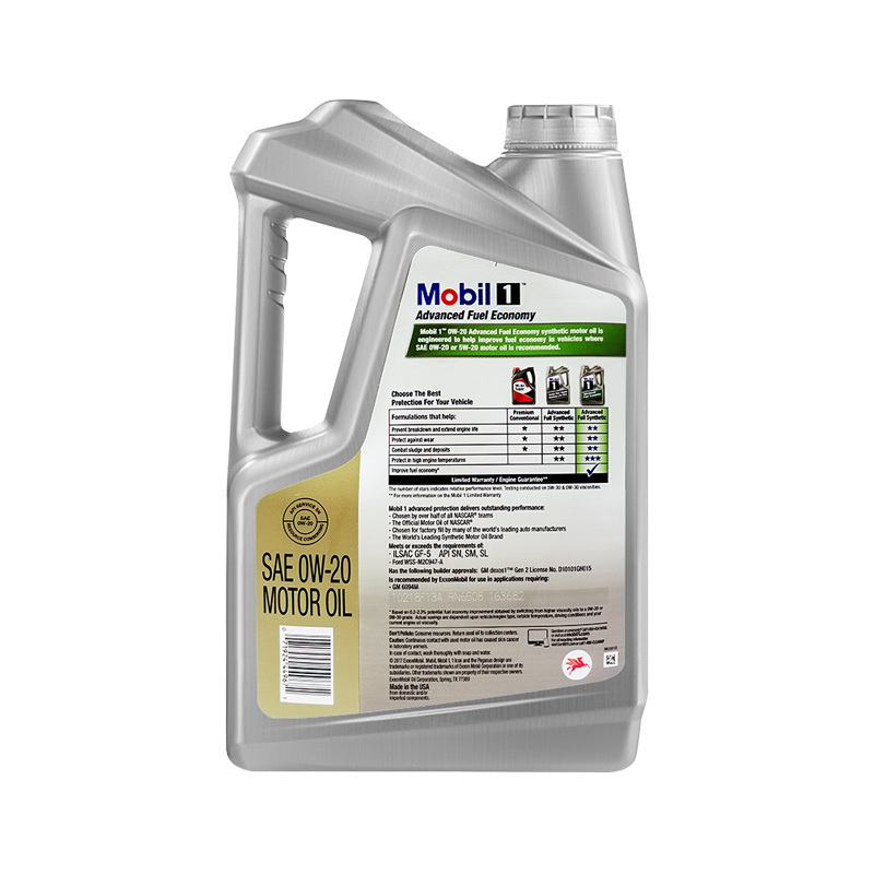 [全合成机油]美孚 (Mobil )1号 AFE 0W-20 SN 5Qt 美国原装进口4.73升