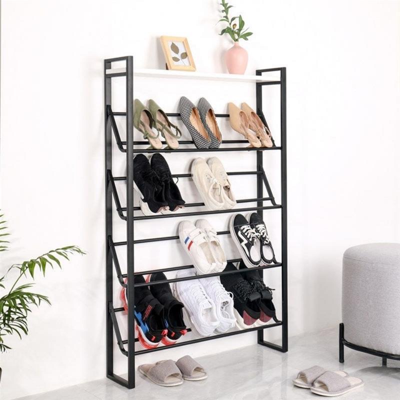 铁艺鞋架子简易多层鞋架家用客厅门口鞋柜结实防尘进门鞋架网红