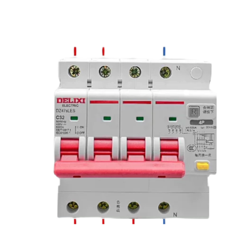 德力西dz47sles小型空气开关漏电保护断路器4pc32a