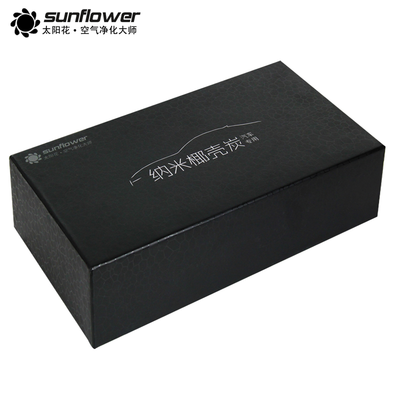 sunflower太阳花 新车除味活性炭包汽车除味剂除甲醛竹炭包 车用椰壳活性碳专用椰壳碳礼品盒高清大图