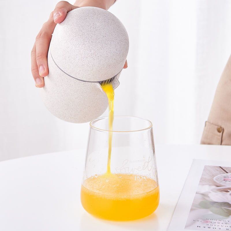 橙汁榨汁机 手动压橙汁器 家用水果小型榨汁杯炸果汁机柠檬榨汁器|麦
